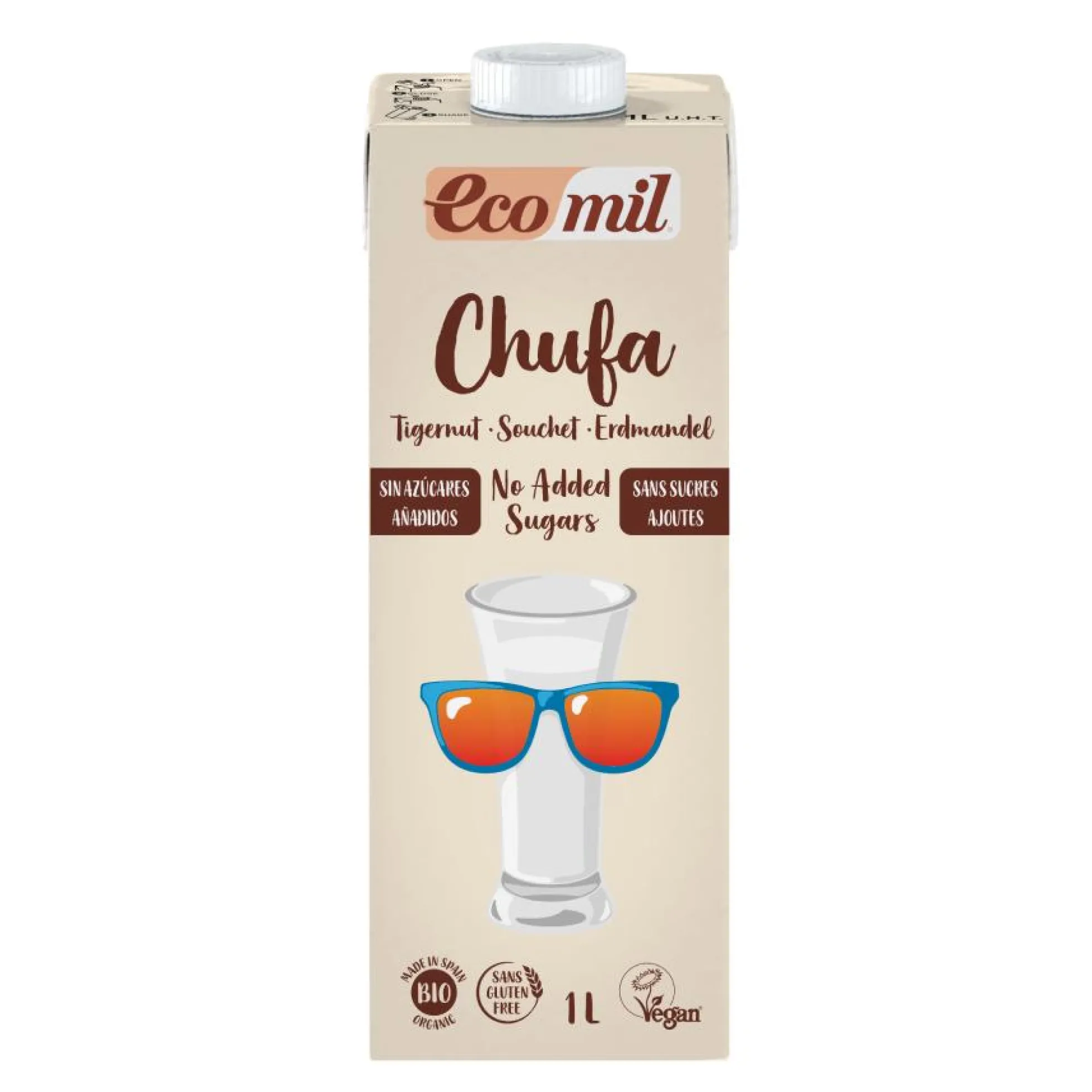 Bebida de Chufa sin azúcar Ecomil 1 L