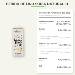 Bebida de Lino Soria Natural 1L