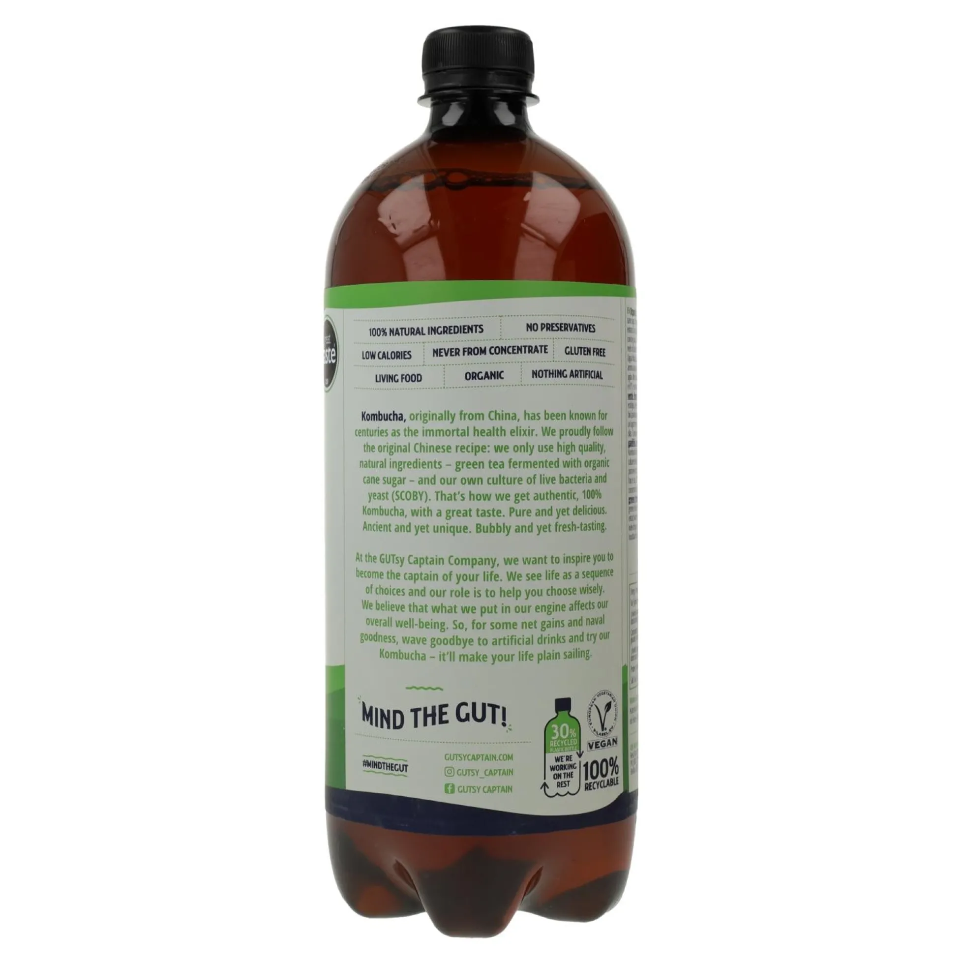 Bebida Kombucha BIO coco Captain Kombucha 1 L