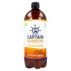 Bebida Kombucha BIO Jengibre y Limón Captain Kombucha 1 L