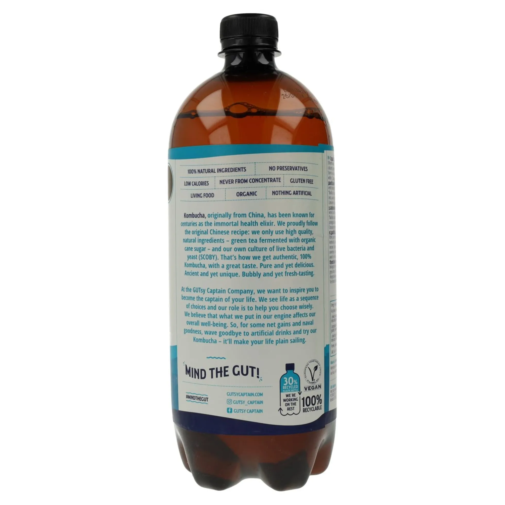 Bebida Kombucha BIO original Captain Kombucha 400 ml