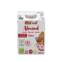 Bebida vegetal de Almendra Nature sin azúcar BIO Ecomil 500 ml