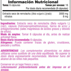 Beet Root Extract (extracto Seco De Remolacha) 3000mg - 100 Cápsulas Vegetales - Antioxidantes - Smart Supplements