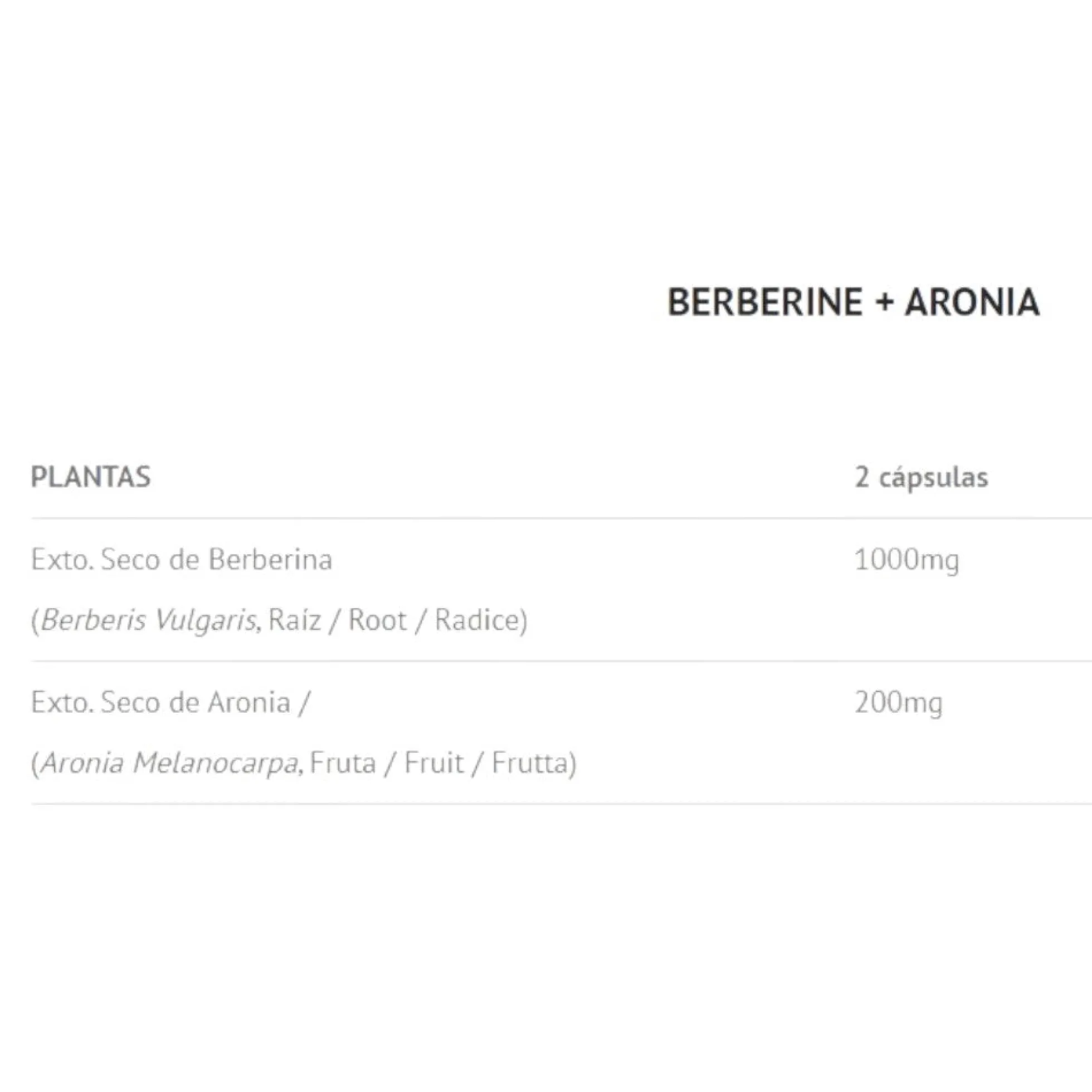 Berberine + Aronia 60 Caps