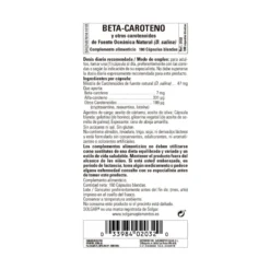 Betacaroteno Oceánico, 180 cápsulas de 7mg
