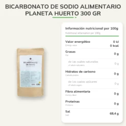 Bicarbonato de sodio alimentario Planeta Huerto 300 gr