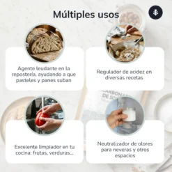 Bicarbonato de sodio alimentario Planeta Huerto 300 gr