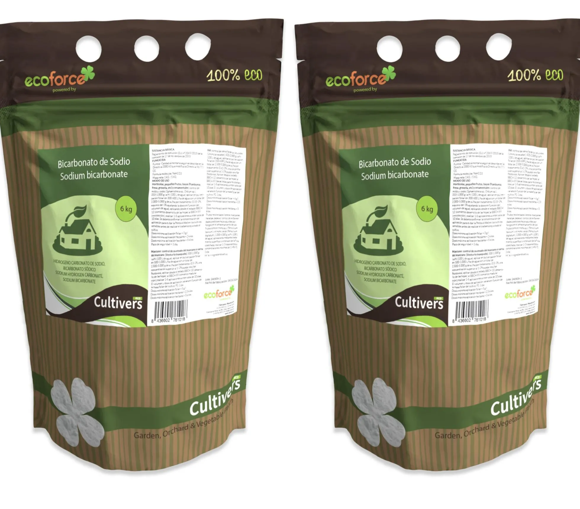 Bicarbonato De Sodio Cultivers 3x6kg