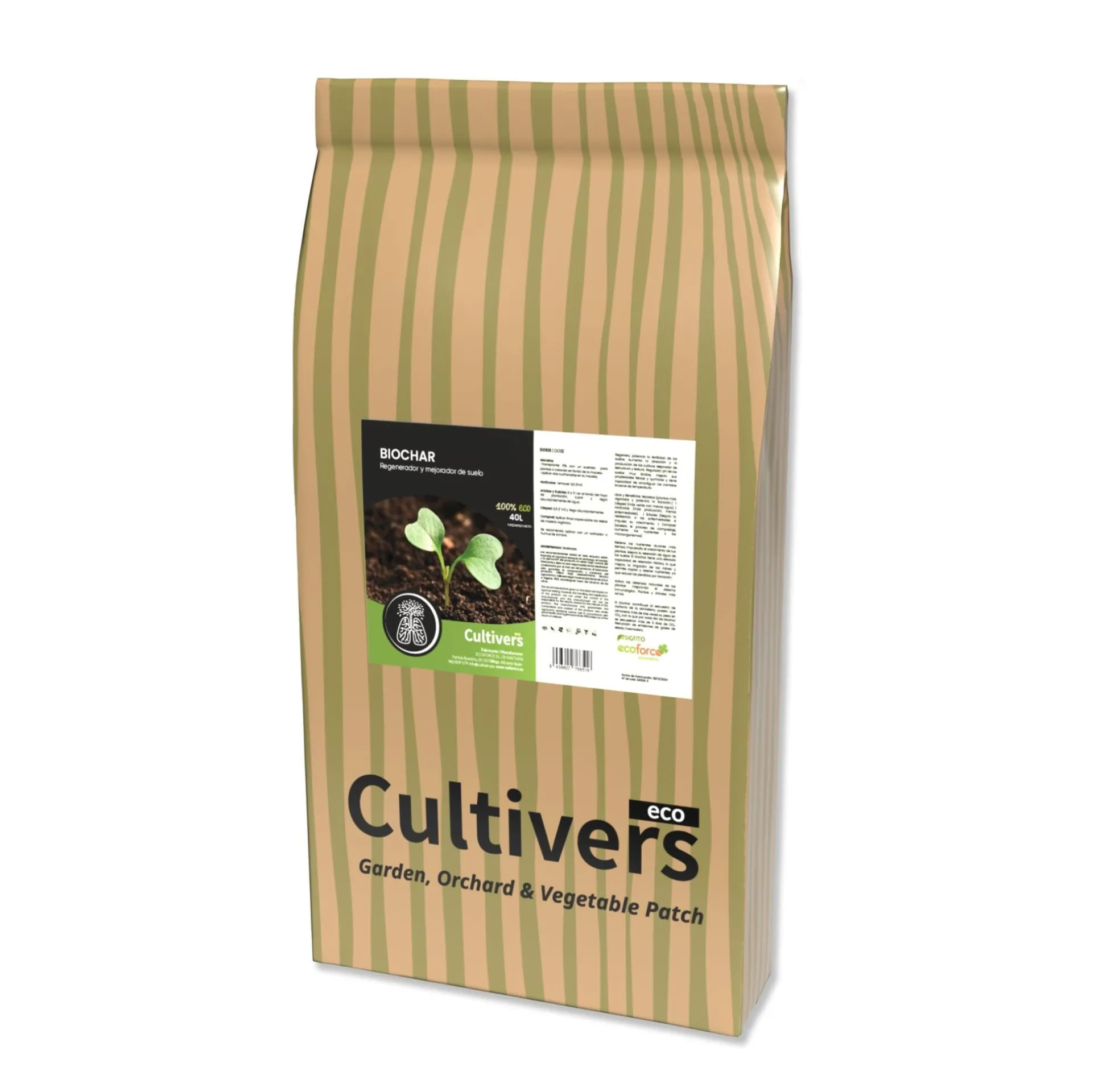 Biochar Carbón Cultivers 5 L