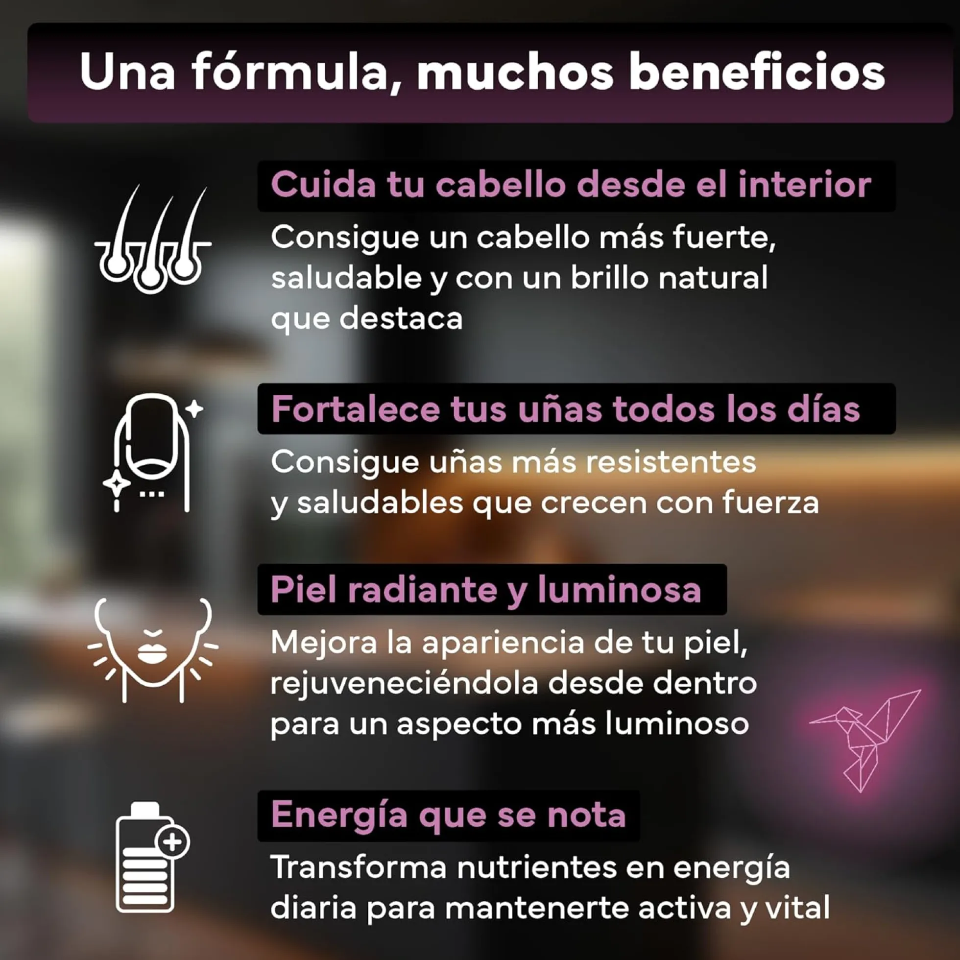 Biotina 10000 mcg Sevens Nutrition 365 cápsulas