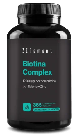 Biotina, 12000 ug+ Selenio + Zinc Zenement 365 comprimidos