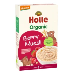 Bio Wholegrain Berry Muesli Demeter a partir de 1 año Holle 200g