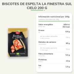 Biscotes de Espelta La Finestra Sul Cielo 200 g
