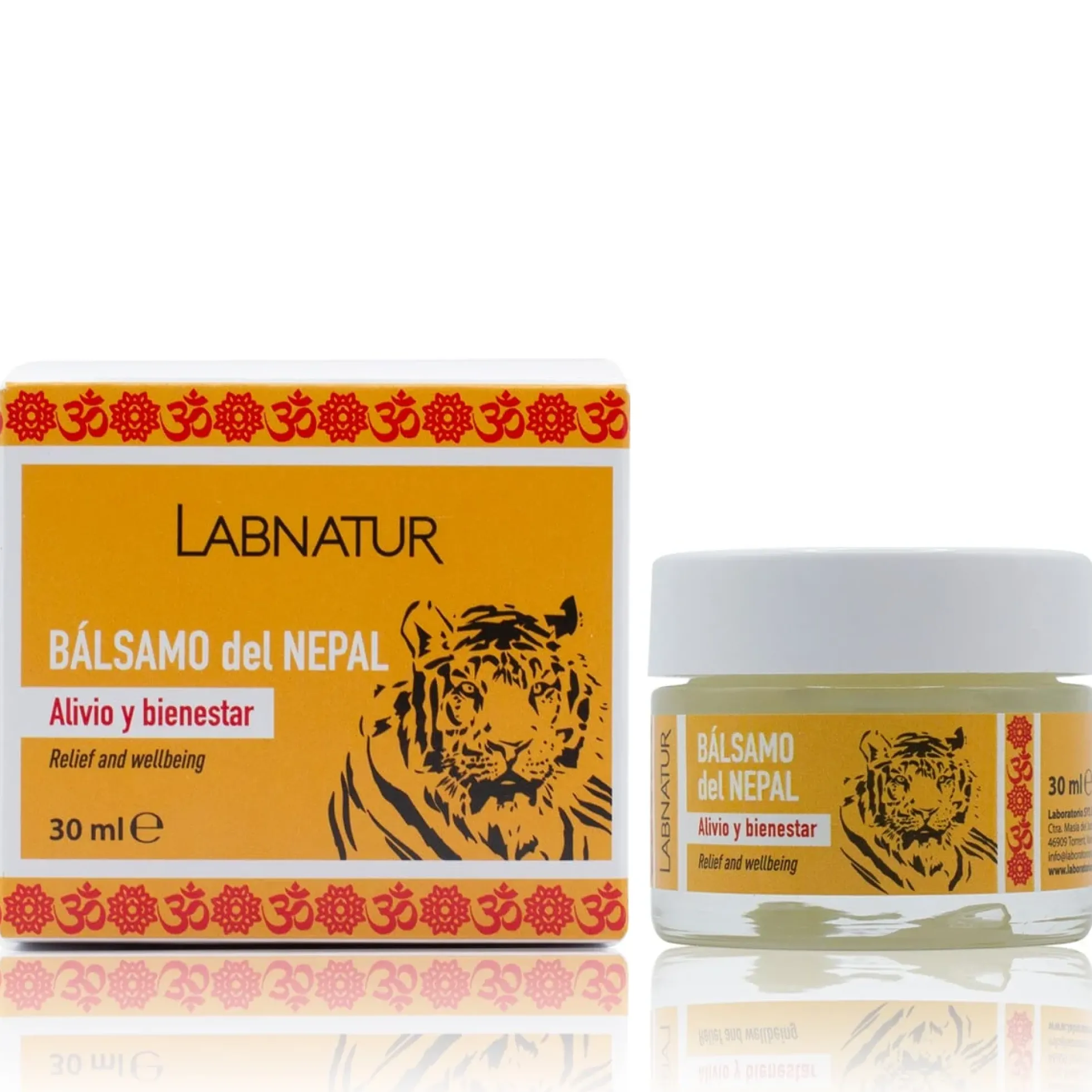 Bálsamo del Nepal Concentrado Labnatur 30 ml | Mentol, Alcanfor y Eucalipto | Masaje Muscular Refrescante