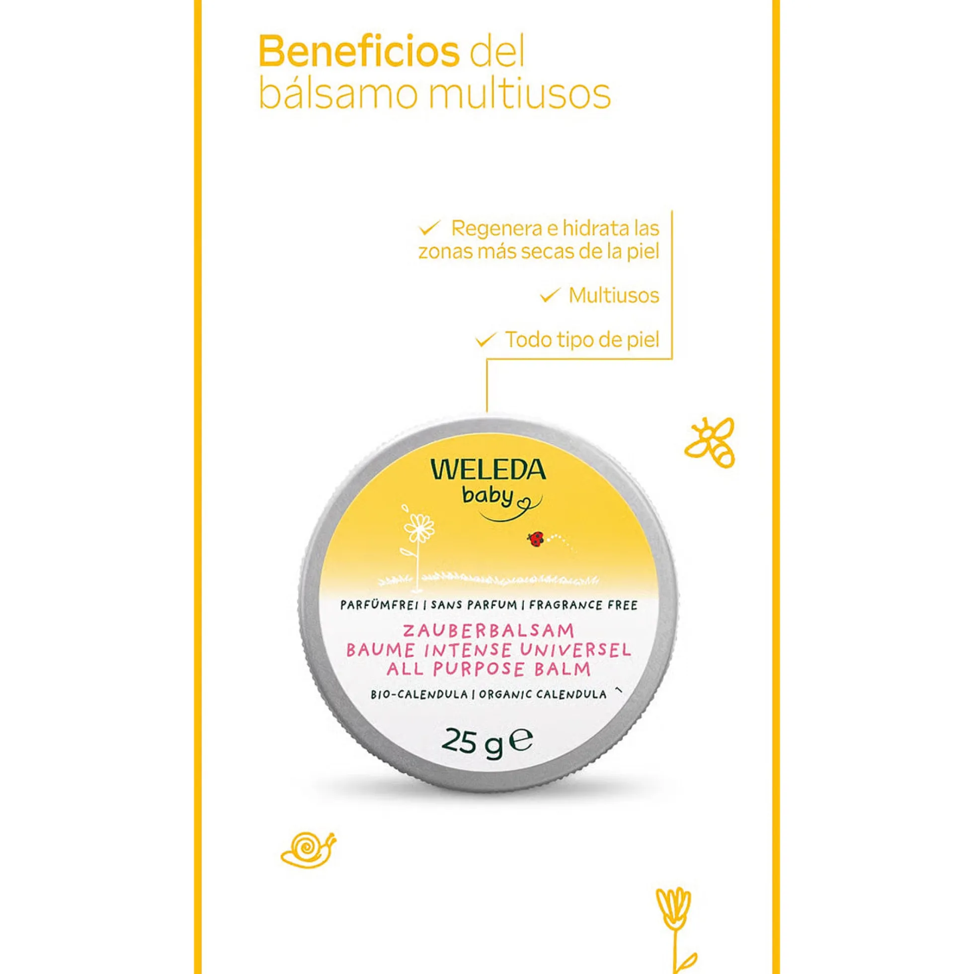 Bálsamo Intensivo para Bebé de Caléndula Multiusos 50 ml
