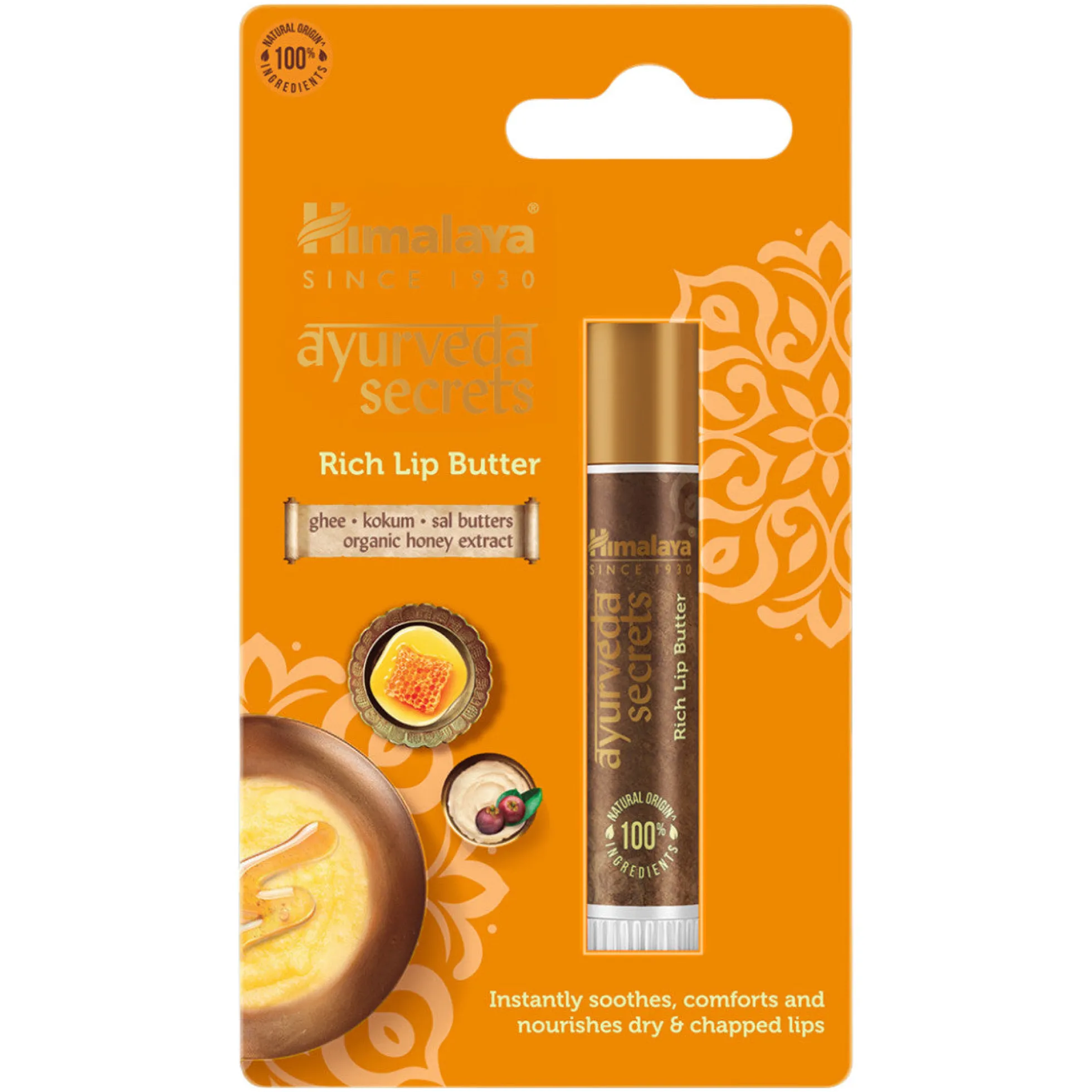 Bálsamo labial Ayurveda manteca enriquecida Himalaya