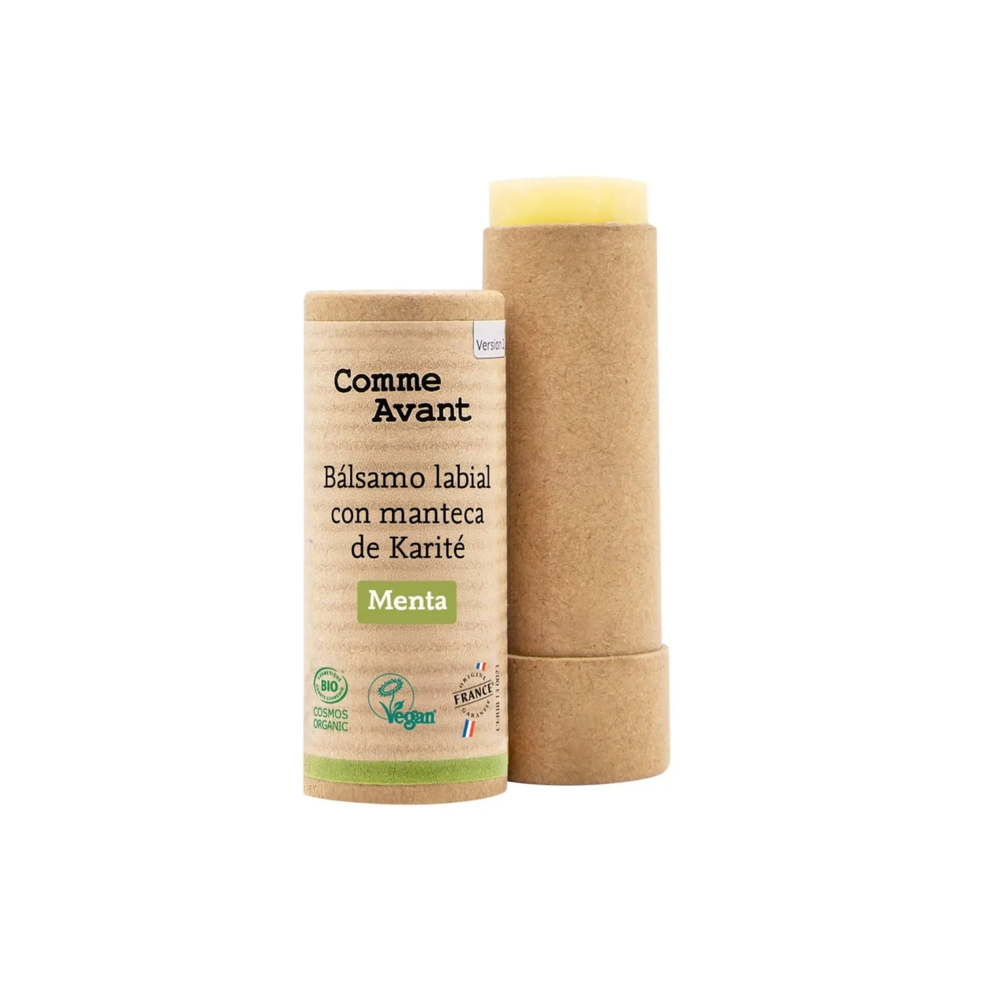 Bálsamo labial con manteca de karité Menta Comme Avant 15 g