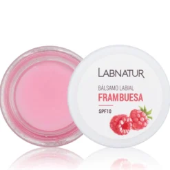 Bálsamo Labial de Frambuesa Labnatur 15 ml | Hidrata, Nutre y Protege | Aguacate, Karité, Vitamina E y SPF10