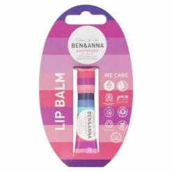 Bálsamo labial ecológico Raspberry (frambuesa) cero residuos Ben&Anna 6g