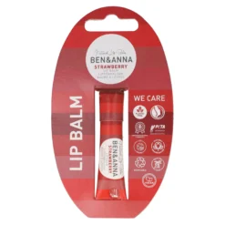 Bálsamo labial ecológico Strawberry (fresa) cero residuos Ben&Anna 6g