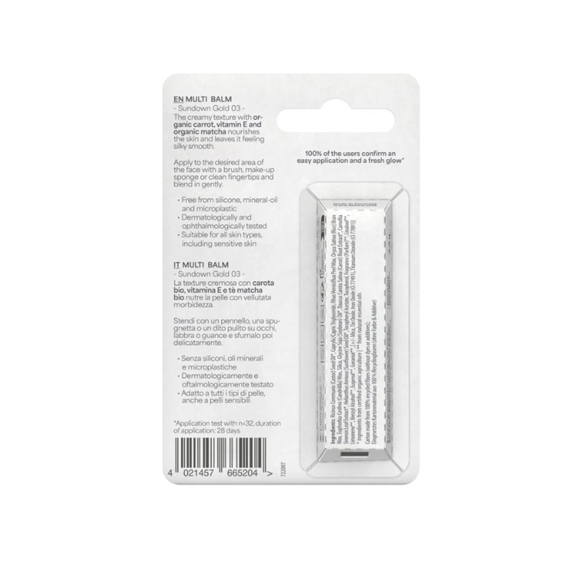 Bálsamo Multiusos Blister 03 Sundown Gold Lavera LAVERA, 4,9 g