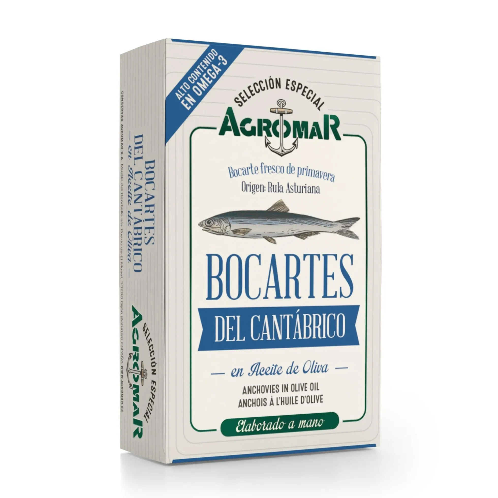 Bocartes del Cantábrico en aceite de oliva 115 g (78 g escurrido)