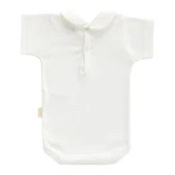 Body con cuello y manga corta beige Cambrass talla 3