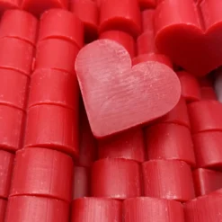 Bolsa De Organza Con 2 Jabones - Aroma Frambuesa - Jabón De Glicerina Con Forma De Corazón - Detalle Para Invitados