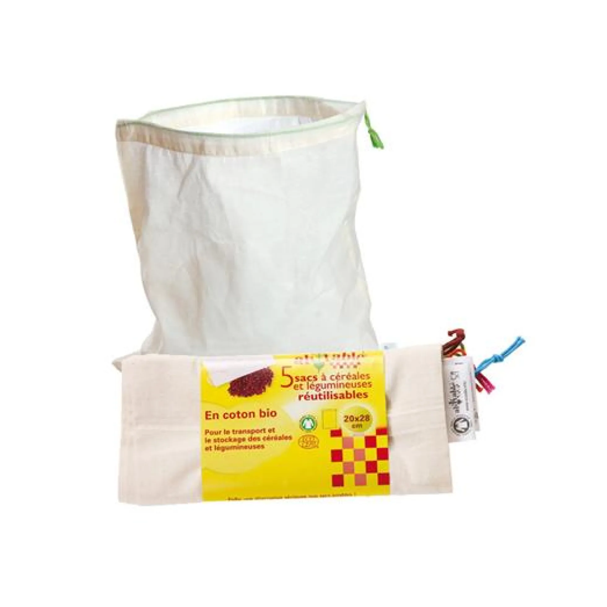 Bolsa Frutas y Verdura 30x33cm Ecodis 5 uds