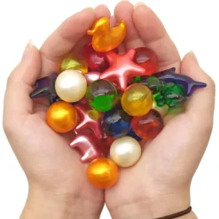 Bolsa Regalo 12 Perlas Baño Con Aromas Surtidos. Con Aceite De Soja - Hidrata, Suaviza Y Perfuma La Piel - Formas Varias