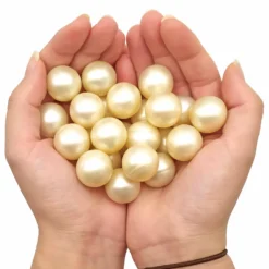 Bolsa Regalo 12 Perlas De Baño Aroma Coco - Con Aceite De Soja - Hidrata, Suaviza Y Perfuma La Piel - Forma Bola