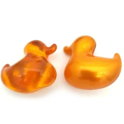 Bolsa Regalo 12 Perlas De Baño Aroma Vainilla - Con Aceite De Soja - Hidrata, Suaviza Y Perfuma La Piel - Forma Pato
