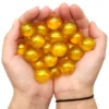Bolsa Regalo 12 Perlas De Baño Aroma Madreselva - Con Aceite De Soja - Hidrata, Suaviza Y Perfuma La Piel - Forma Bola