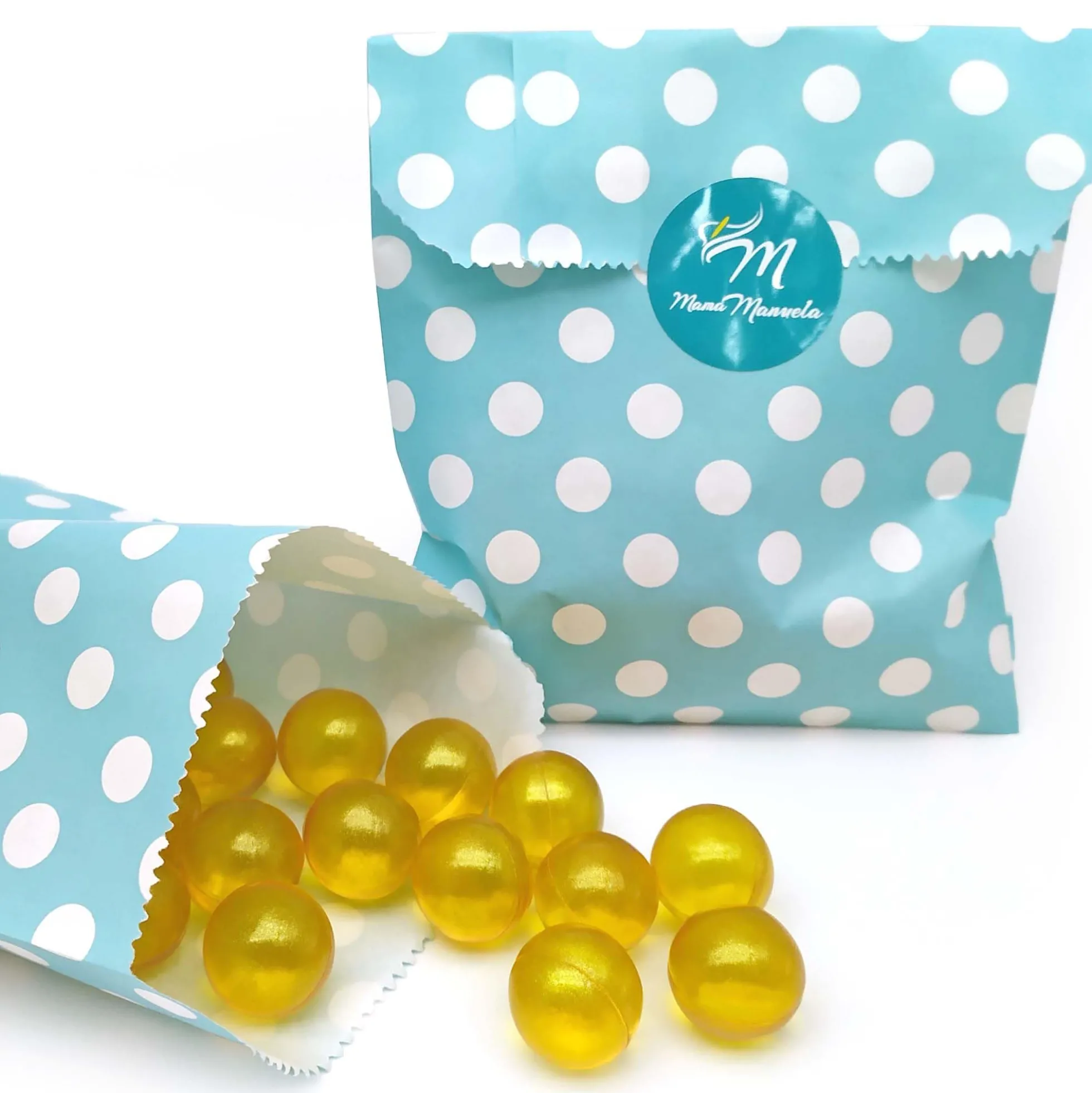 Bolsa Regalo 12 Perlas De Baño Aroma Madreselva - Con Aceite De Soja - Hidrata, Suaviza Y Perfuma La Piel - Forma Bola