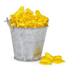 Bolsa Regalo 12 Perlas De Baño Aroma Vainilla - Con Aceite De Soja - Hidrata, Suaviza Y Perfuma La Piel - Forma Minino