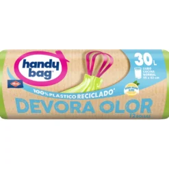 Bolsas basura Devora Olor 30L Handy Bag 12 uds 100% recicladas