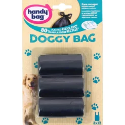 Bolsas basura Doggy Bag Mascotas Handy Bag 36 uds 100% recicladas