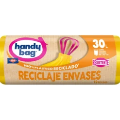Bolsas basura Envases 30L Handy Bag 12 uds 100% recicladas