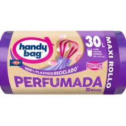 Bolsas basura Perfumada Maxi 30L Handy Bag 20 uds 100% recicladas