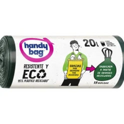 Bolsas basura Resistente y Eco 20L Handy Bag 15 uds 100% recicladas