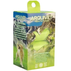 Bolsas excrementos Bio Compostables Arquivet 8 rollos x 15 bolsas