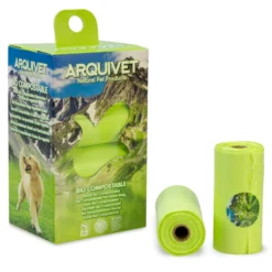 Bolsas excrementos Bio Compostables Arquivet 8 rollos x 15 bolsas