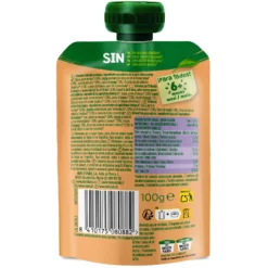 Bolsita Pouch Nutriflora Mango, Yogur, Avena y Plátano BIO Hero Solo 100 g
