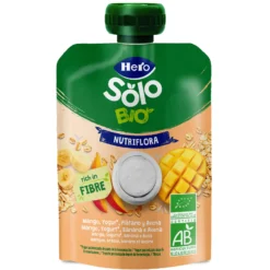 Bolsita Pouch Nutriflora Mango, Yogur, Avena y Plátano BIO Hero Solo 100 g