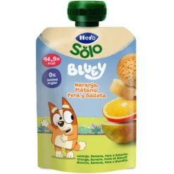Bolsita Pouch Yogur naranja Plátano Pera Galleta Hero 100g