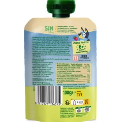 Bolsita Pouch Yogur, Plátano y Fresa Manzana Hero 100g