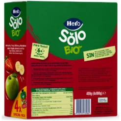 Bolsitas Puces Manzana, Fresa, Plátano y Arándanos ECO Hero Solo 4 uds 100 g