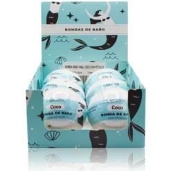 Bomba de Baño Coco con Pétalos Labnatur 140 g | Aroma Dulce y Exótico | Hidrata, Suaviza y Perfuma | Vegana