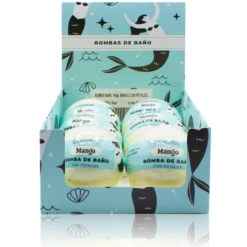 Bomba de Baño Mango con Pétalos Labnatur 140 g | Aroma Tropical y Afrutado | Hidrata, Suaviza y Perfuma | Vegana