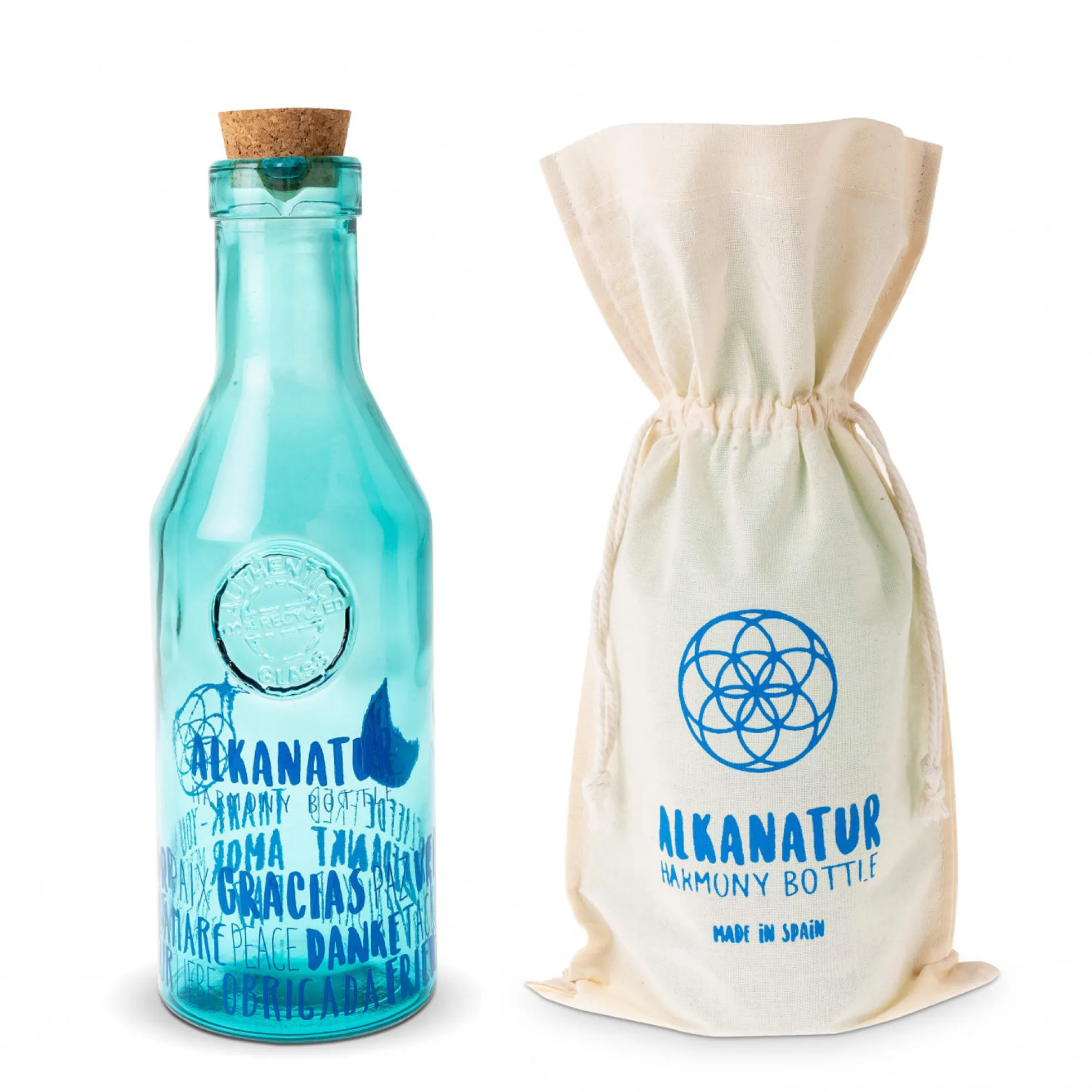 Botella Alkanatur Harmony Vidrio Reciclado 1,2L